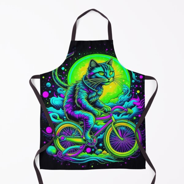 Item preview, A Cat Riding a Bicycle - Is He Tripping? designed and sold by joystreethouse.