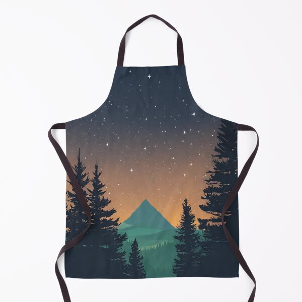 Artikelvorschau, dunkle Nacht im Wald mit Sternschnuppen entworfen und verkauft von in-leggings.
