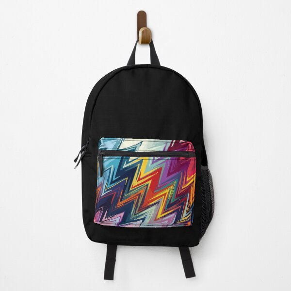 Item preview, Rainbow Colors Zig Zag Abstract Art designed and sold by ObsidianDaz.