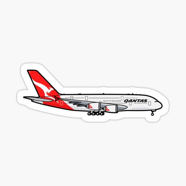 Item preview, Qantas Airways Airbus A380 designed and sold by PilotDecals.