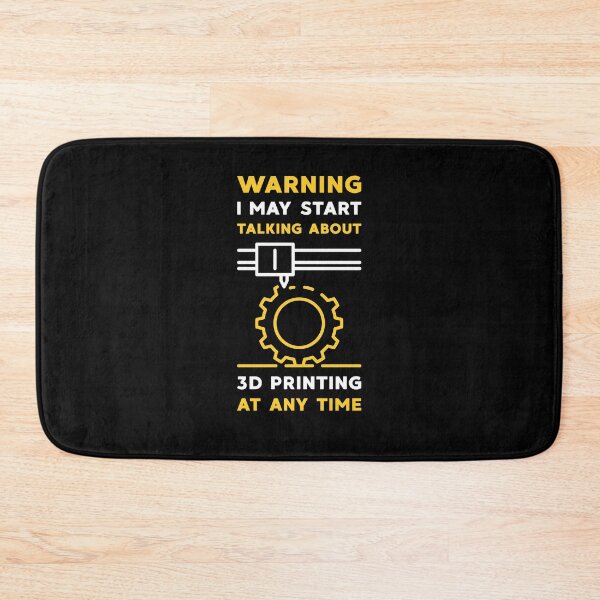 Item preview, Warning I May Start Talking About 3D Printing at Any Time Funny minimal design designed and sold by venomousvector.