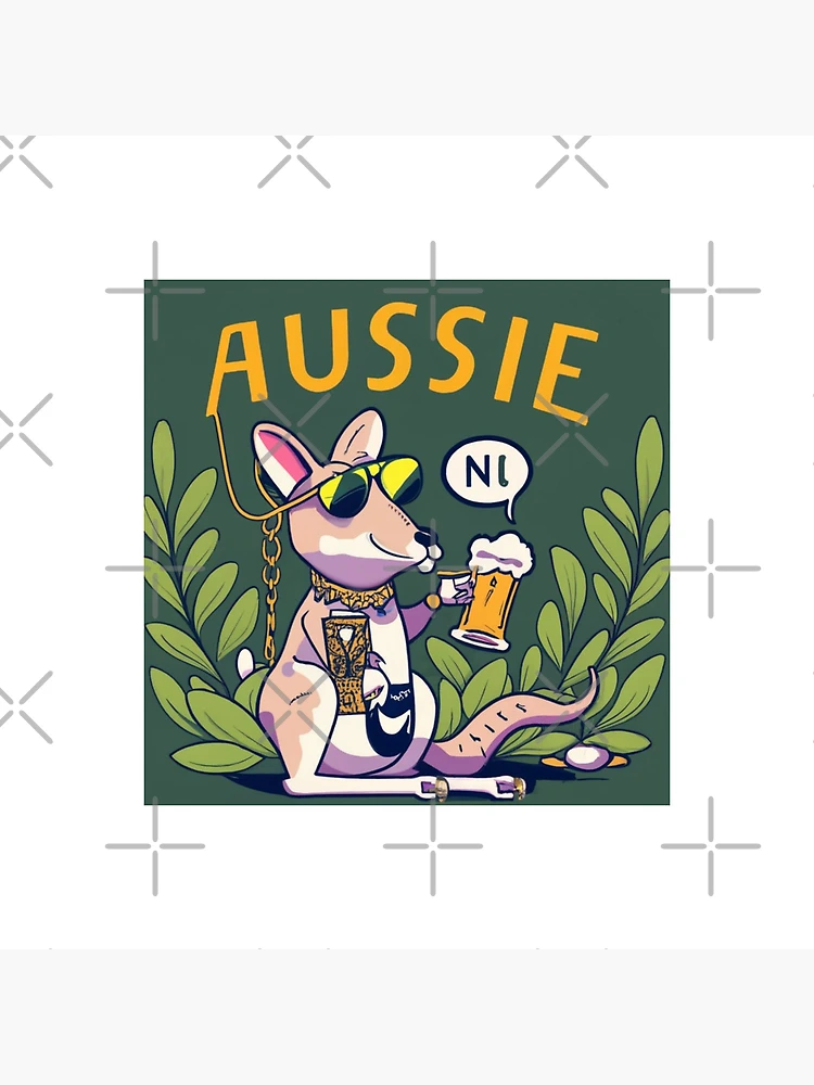 Thumbnail 4 of 4, Clock, Kangaroo Aussie  designed and sold by bevanb.