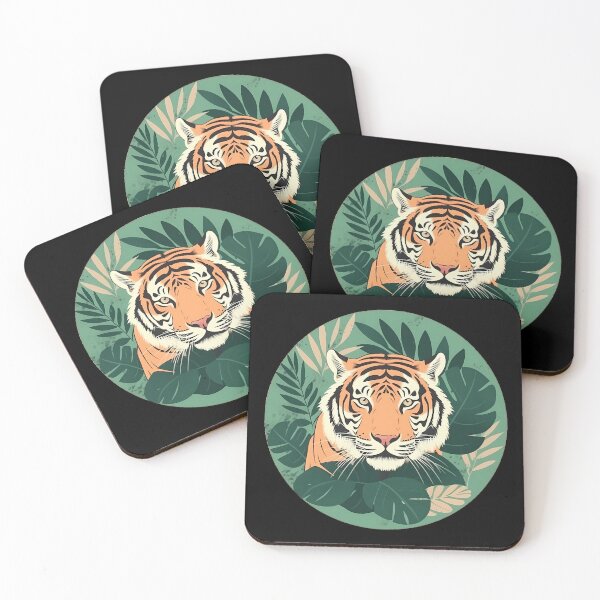 Item preview, Tropical Tiger Circular designed and sold by KD Merch.