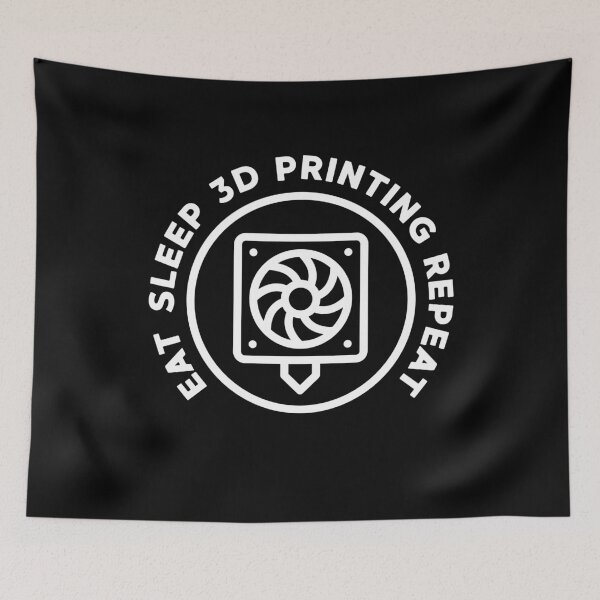 Item preview, Eat Sleep 3D Printing Repeat round design for Additive Manufacturing Geek designed and sold by venomousvector.