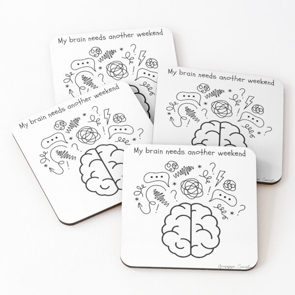 Item preview, My Brain needs another weekend designed and sold by Giuseppe Coniglio.