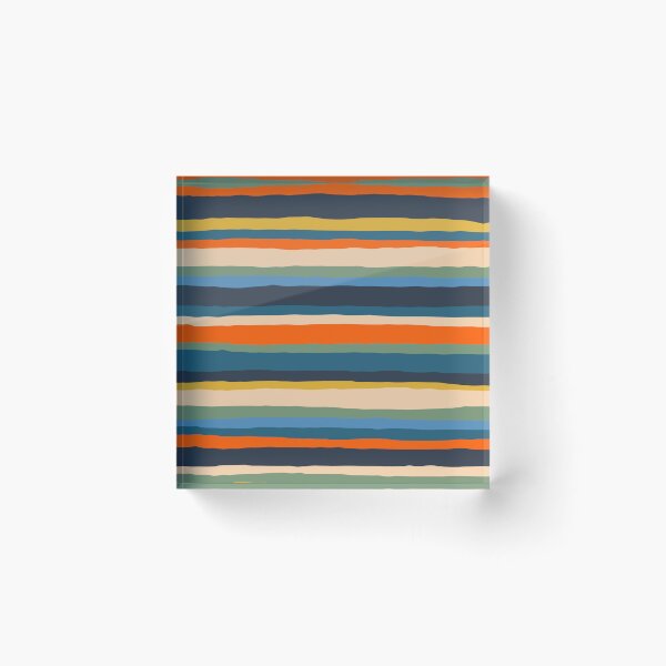 Item preview, Serrate Stripes Colorful Retro Organic Contemporary Pattern designed and sold by kierkegaard.