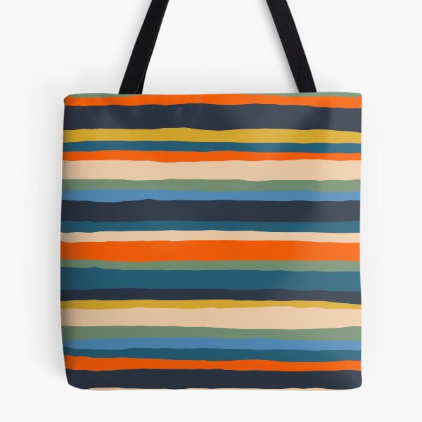 Item preview, Serrate Stripes Colorful Retro Organic Contemporary Pattern designed and sold by kierkegaard.