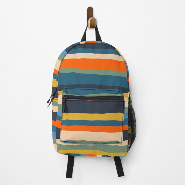 Item preview, Serrate Stripes Colorful Retro Organic Contemporary Pattern designed and sold by kierkegaard.