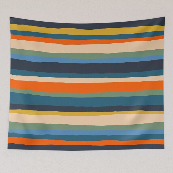Item preview, Serrate Stripes Colorful Retro Organic Contemporary Pattern designed and sold by kierkegaard.