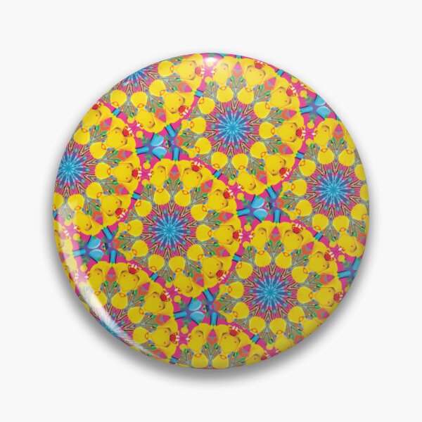 Item preview, Electrifying Yellow Kaleidoscope Pattern Design designed and sold by delohill.