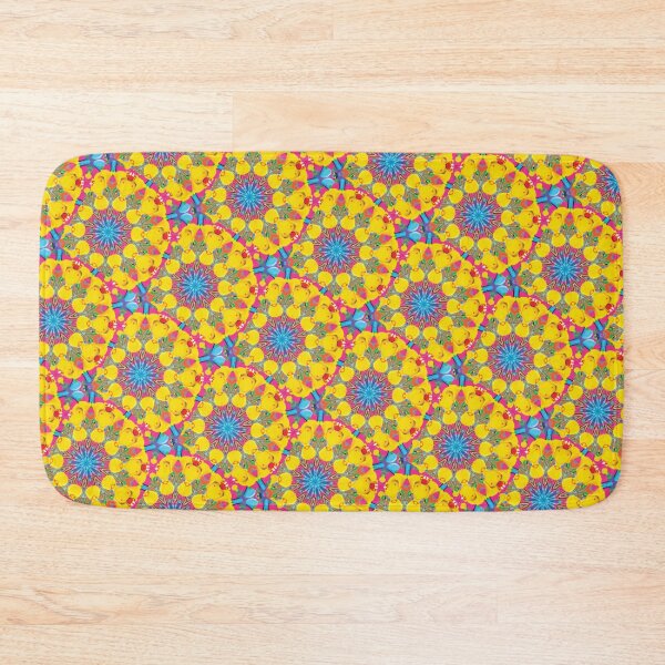 Item preview, Electrifying Yellow Kaleidoscope Pattern Design designed and sold by delohill.