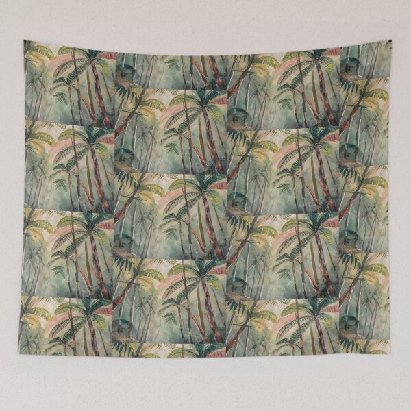 Item preview, Rainforest Golden Palm Trees designed and sold by Aniyah.