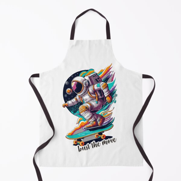 Item preview, Astronaut on skateboard drawing in watercolor style designed and sold by Thanuch.