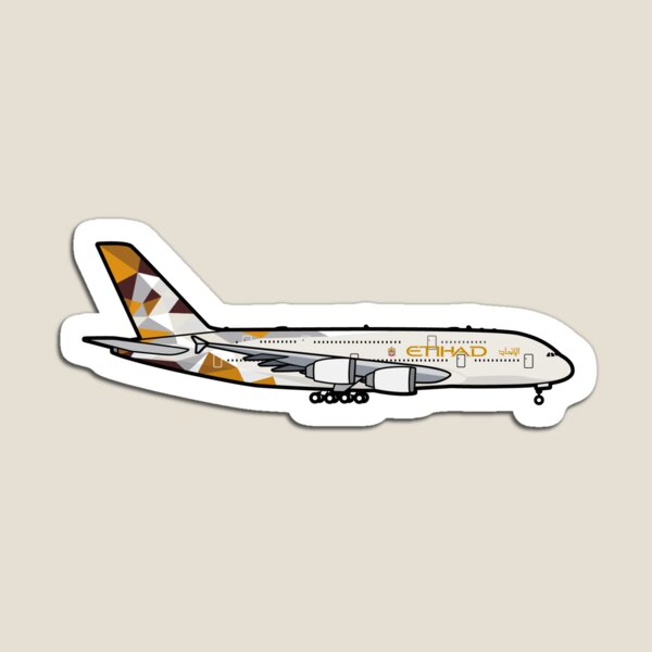 Vista previa del artículo con la obra «Airbus A380», diseñado y vendido por PilotDecals.