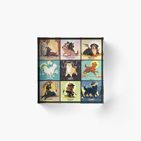 Mytho doggos #2 Acrylic Block