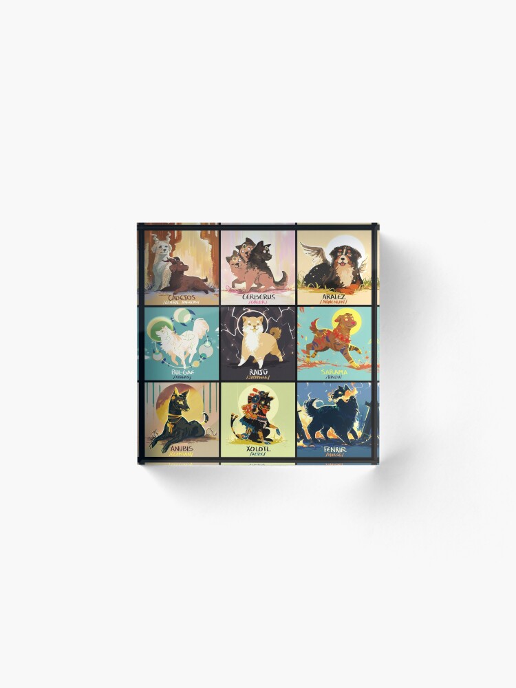 Alternate view of Mytho doggos #2 Acrylic Block