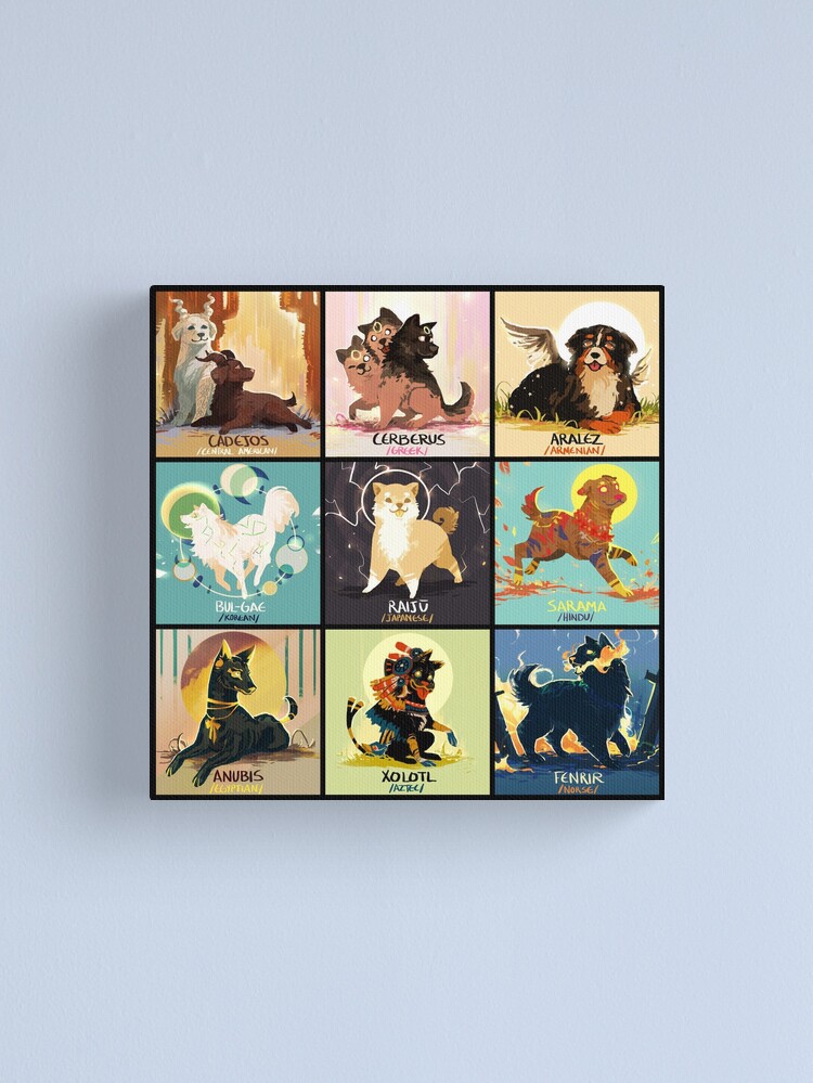 Alternate view of Mytho doggos #2 Canvas Print