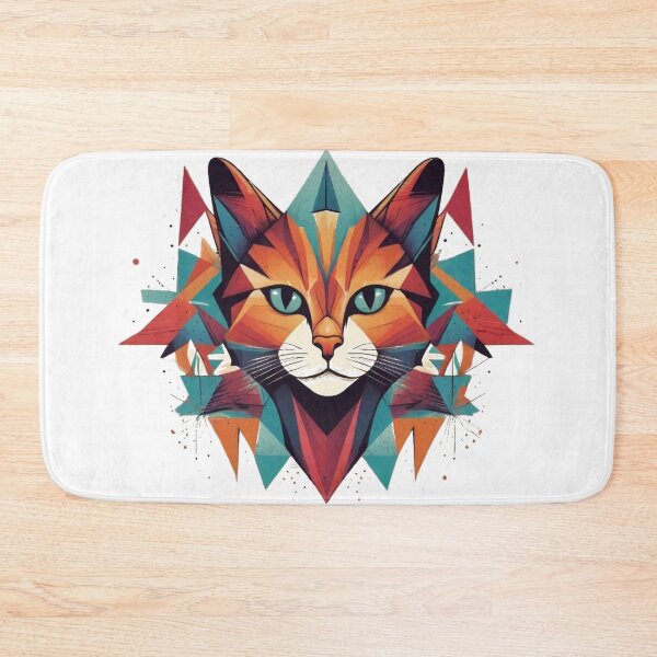 Item preview, Colorful Geometric Cat designed and sold by YolaShopOnline.