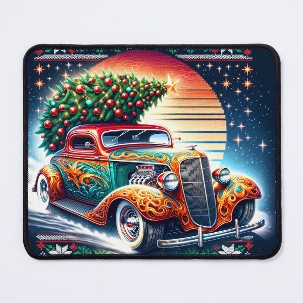 Item preview, Hot-rod pull christmas car vintage collection christmas V8 flat-head designed and sold by Martymcflay.