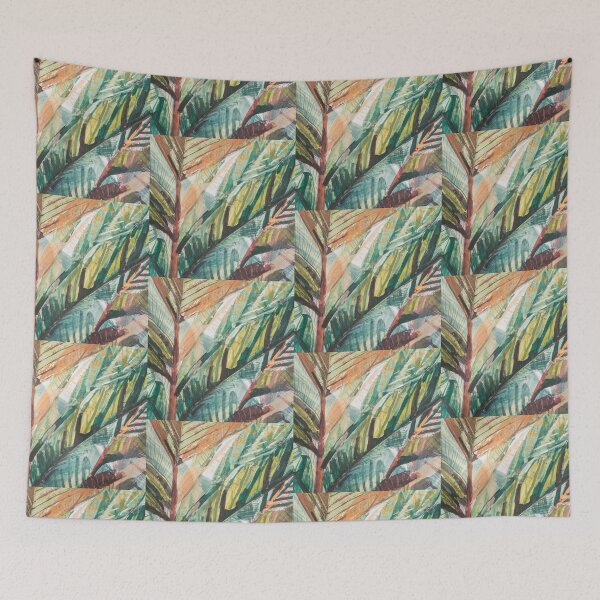 Item preview, Rainforest  Leaves Golden Palm Trees designed and sold by Aniyah.