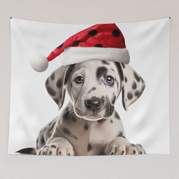 Item preview, Christmas Dalmation holiday digital print designed and sold by dcrc.