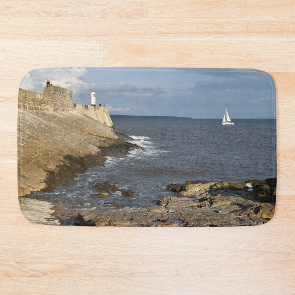Item preview, Seafront and Lighthouse Porthcawl Beach South Wales designed and sold by Cameranick.