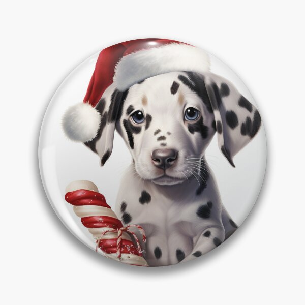 Item preview, christmas dalmation holiday digital print designed and sold by dcrc.