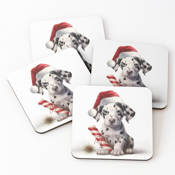 Item preview, christmas dalmation holiday digital print designed and sold by dcrc.