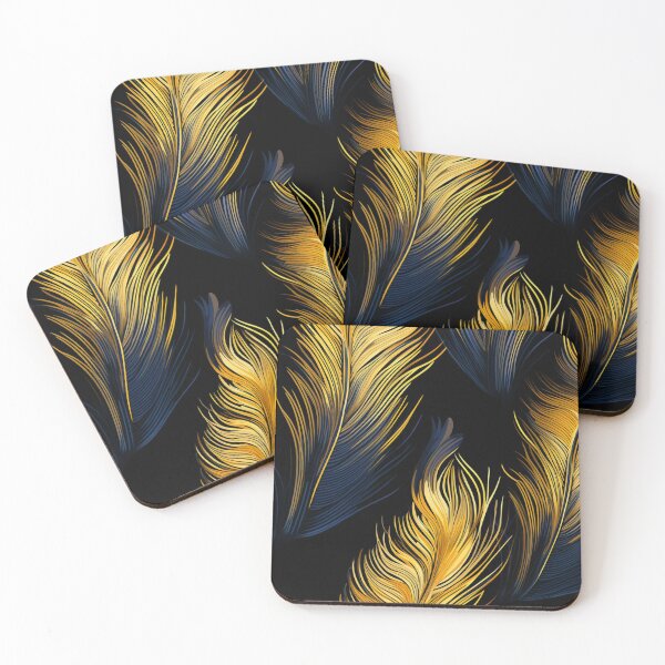 Item preview, Golden feathers designed and sold by Fran Fryberg.