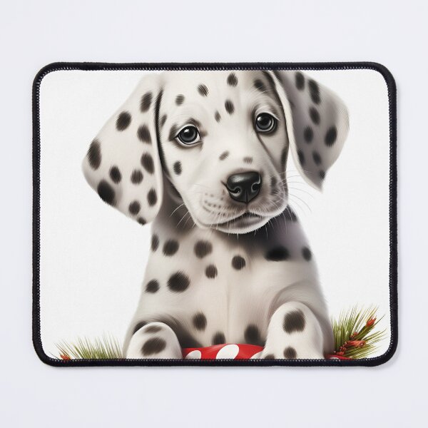 Item preview, christmas dalmation holiday digital print designed and sold by dcrc.