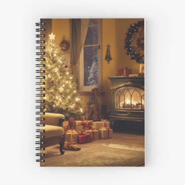 Aperçu de l'œuvre Beau séjour avec cheminée, ambiance Noël créée et vendue par Damian Sobczyk.