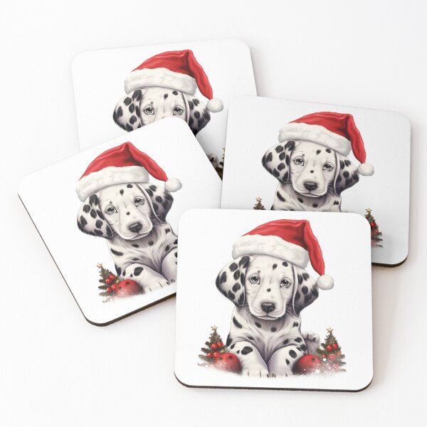 Item preview, christmas dalmation holiday digital print designed and sold by dcrc.