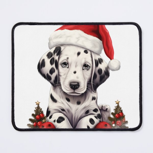 Item preview, christmas dalmation holiday digital print designed and sold by dcrc.