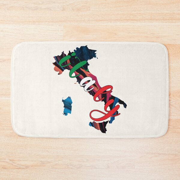 Item preview, Italy Flag Map Colorful -  designed and sold by PurpleLoveStore.