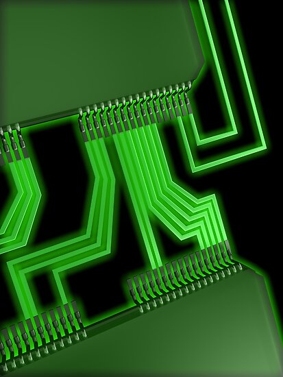 electronic green circuit board
