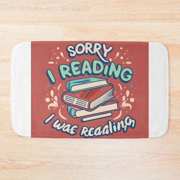 Item preview, Sorry i reading, I was reading - library and books, bookworm designed and sold by desinganddecor.