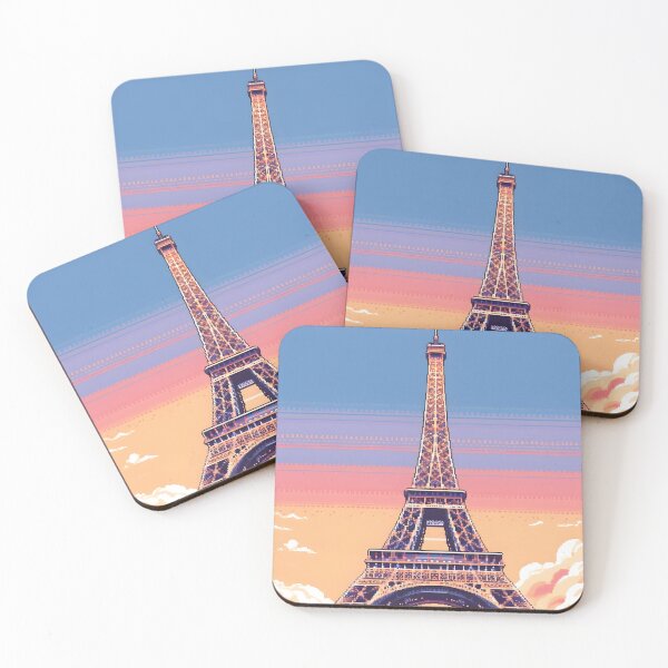 Item preview, Pixel Eiffel Tower designed and sold by DesignVibesHub.