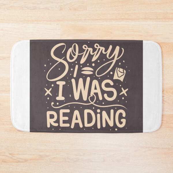 Item preview, Sorry i reading, I was reading - library and books, bookworm designed and sold by desinganddecor.