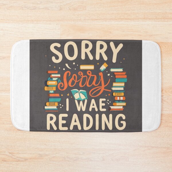 Item preview, Sorry i reading, I was reading - library and books, bookworm designed and sold by desinganddecor.
