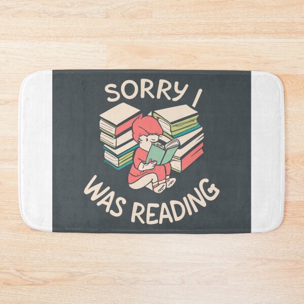 Item preview, Sorry i reading, I was reading - library and books, bookworm designed and sold by desinganddecor.
