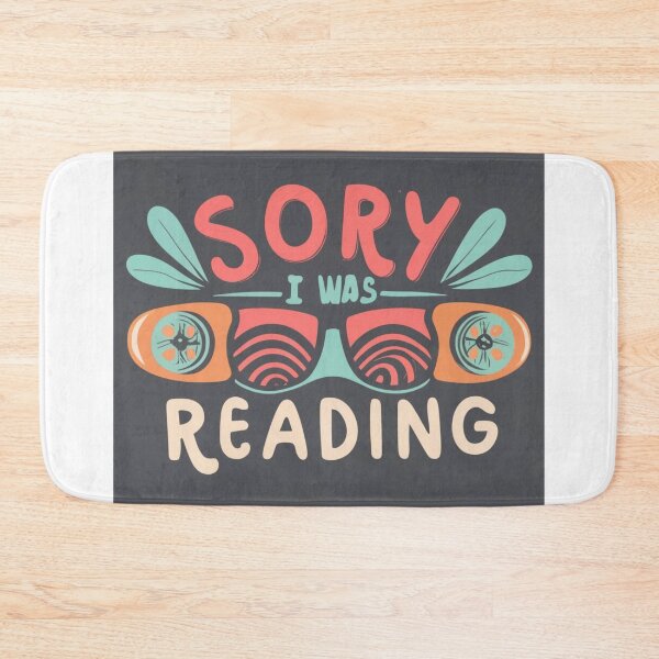 Item preview, Sorry i reading, I was reading - library and books, bookworm designed and sold by desinganddecor.