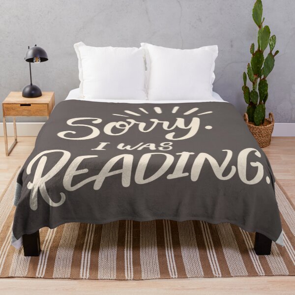 Item preview, Sorry i reading, I was reading - library and books, bookworm designed and sold by desinganddecor.
