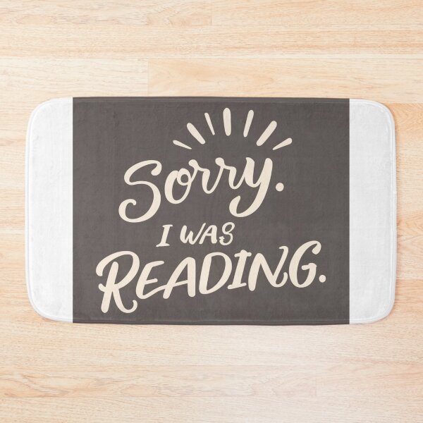Item preview, Sorry i reading, I was reading - library and books, bookworm designed and sold by desinganddecor.