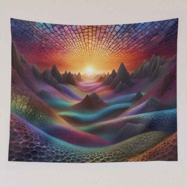 Item preview, Colourful Alien Landscape designed and sold by Tau Tia L Douglass.