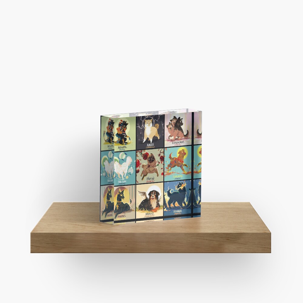 Mytho doggos #1 Acrylic Block