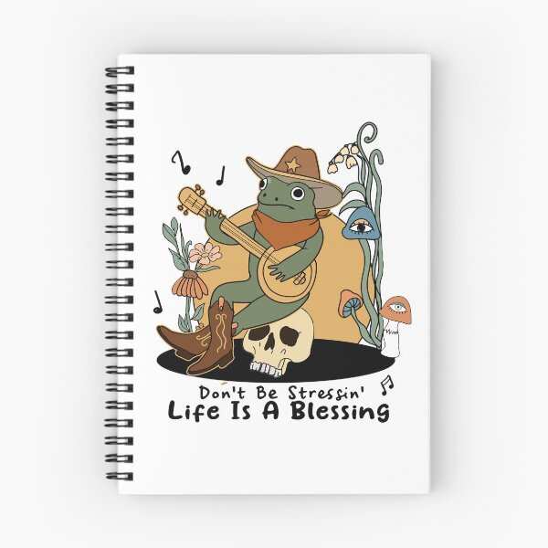 Item preview, Banjo Frog - Don't Be Stressing Life Is A Blessing designed and sold by DigitalByEb.
