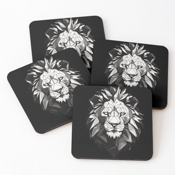 Item preview, geometric lion designed and sold by YolaShopOnline.