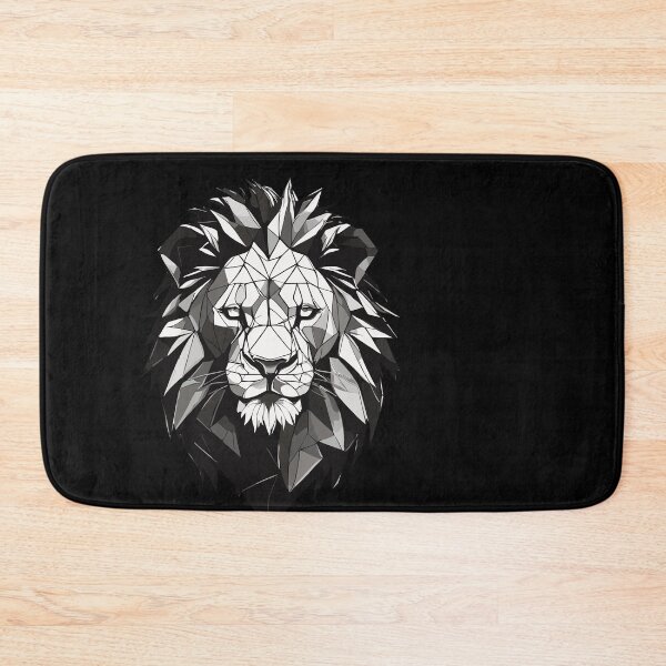 Item preview, geometric lion designed and sold by YolaShopOnline.