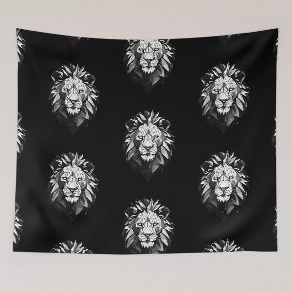 Item preview, geometric lion designed and sold by YolaShopOnline.