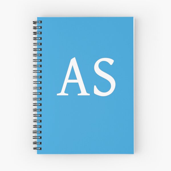 Item preview, AS Initials Monogram Elegant White Letters designed and sold by Jeallan Designs.
